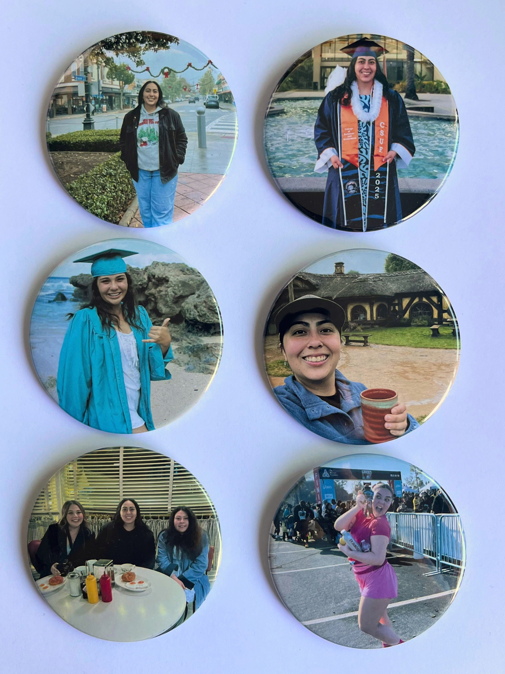 3" CUSTOM PHOTO BUTTONS | 6 PACK